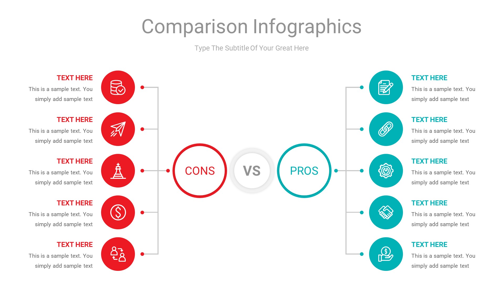 Comparison Infographics Google Slides Template Diagrams by SOOZ_ART